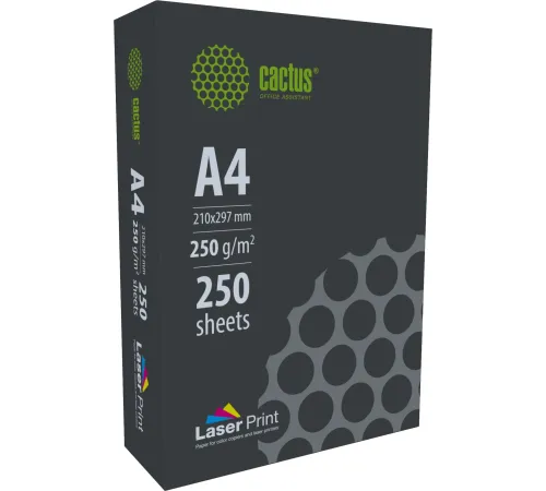 Бумага Cactus CS-LPA4250250 A4/250г/м2/250л./белый для лазерной печати