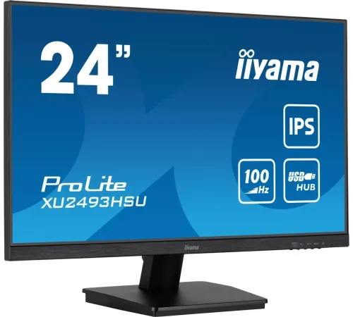 Монитор Iiyama 23.8" ProLite XU2493HSU-B7 черный IPS LED 1ms 16:9 HDMI M/M матовая 1300:1 300cd 178гр/178гр 1920x1080 100Hz DP FHD USB 3кг
