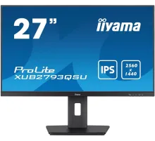 Монитор Iiyama 27" ProLite XUB2793QSU-B7 черный IPS LED 1ms 16:9 HDMI M/M матовая HAS Piv 1300:1 300cd 178гр/178гр 2560x1440 100Hz DP 2K USB 5.6кг