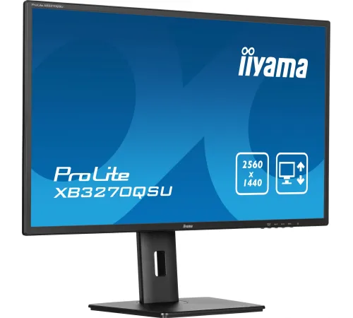 Монитор Iiyama 31.5" ProLite XB3270QSU-B1 черный IPS 3ms 16:9 HDMI M/M матовая HAS Piv 1200:1 250cd 178гр/178гр 2560x1440 100Hz DP 2K USB 8.6кг