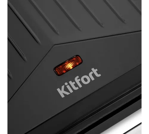 Сэндвичница Kitfort КТ-3666 800Вт черный/серебристый