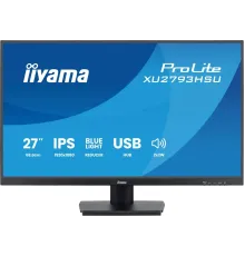 Монитор Iiyama 27" ProLite XU2793HSU-B7 черный IPS LED 1ms 16:9 HDMI M/M матовая 250cd 178гр/178гр 1920x1080 100Hz DP FHD USB 3.8кг