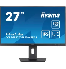 Монитор Iiyama 27" ProLite XUB2793HSU-B7 черный IPS LED 1ms 16:9 HDMI M/M матовая HAS Piv 1300:1 300cd 178гр/178гр 1920x1080 100Hz DP FHD USB 5.4кг