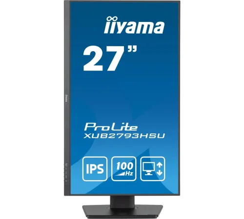 Монитор Iiyama 27" ProLite XUB2793HSU-B7 черный IPS LED 1ms 16:9 HDMI M/M матовая HAS Piv 1300:1 300cd 178гр/178гр 1920x1080 100Hz DP FHD USB 5.4кг