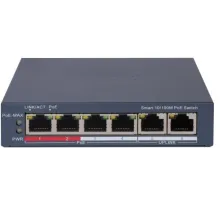 Коммутатор Hikvision DS-3E1106P-EI 4x100Мбит/с управляемый
