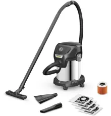 Строительный пылесос Karcher KWD 3 S V-17/4/20 Anniversary Edition 1000Вт (уборка: сухая/сбор воды) черный