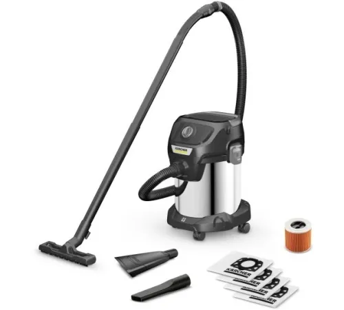 Строительный пылесос Karcher KWD 3 S V-17/4/20 Anniversary Edition 1000Вт (уборка: сухая/сбор воды) черный