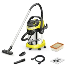 Строительный пылесос Karcher WD 6 P S V-30/8/35/T (YSY) 1300Вт (уборка: сухая/сбор воды) желтый