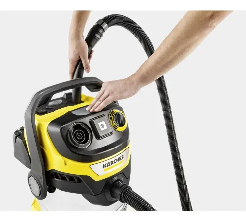 Строительный пылесос Karcher WD 6 P S V-30/6/22/T + DDC (YSY) 1300Вт (уборка: сухая/сбор воды) желтый Строительный пылесос Karcher WD 6 P S V-30/6/22/T + DDC (YSY) 1300Вт (уборка: сухая/сбор воды) желтый
