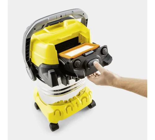 Строительный пылесос Karcher WD 6 P S V-30/6/22/T + DDC (YSY) 1300Вт (уборка: сухая/сбор воды) желтый Строительный пылесос Karcher WD 6 P S V-30/6/22/T + DDC (YSY) 1300Вт (уборка: сухая/сбор воды) желтый