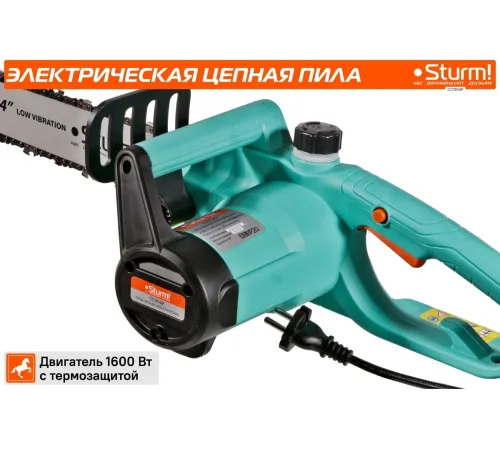 Цепная пила Sturm! CC1614P от сети 1800Вт дл.шины:14" (35cm) Цепная пила Sturm! CC1614P от сети 1800Вт дл.шины:14" (35cm)