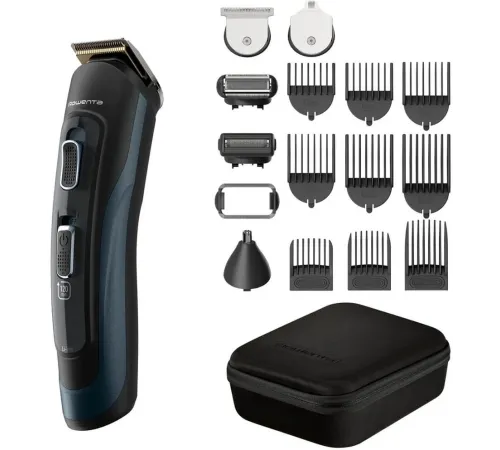 Триммер Rowenta Selectium TN9464E0 черный/хром (насадок в компл:16шт)