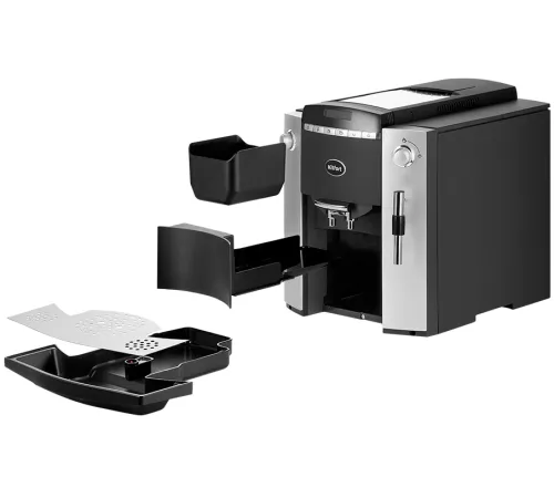 Кофемашина Kitfort КТ-7320 1400Вт серебристый/черный