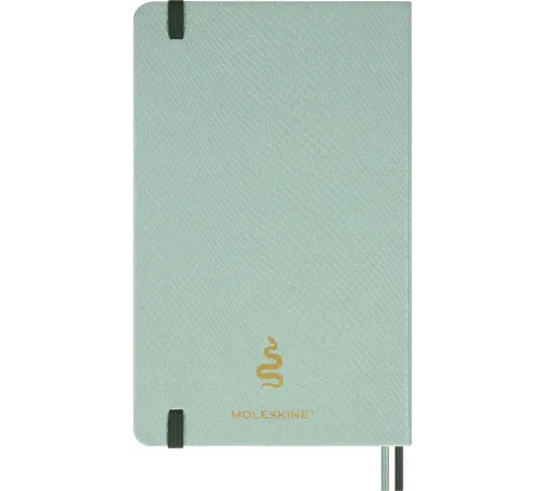 Блокнот Moleskine LIMITED EDITION YEAR OF THЕ SNAKE LECNYSNKVEGMBOX 130х210мм 176стр. линейка подар.кор. мятный Mamba