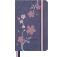 Блокнот Moleskine LIMITED EDITION SAKURA LESU08MM710 Pocket 90x140мм обложка текстиль 160стр. линейка синий 2025