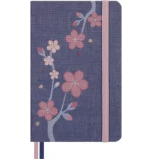 Блокнот Moleskine LIMITED EDITION SAKURA LESU08MM710 Pocket 90x140мм обложка текстиль 160стр. линейка синий 2025