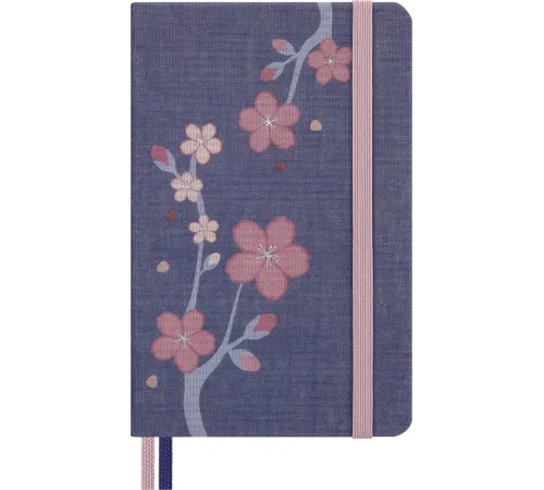 Блокнот Moleskine LIMITED EDITION SAKURA LESU08MM710BOX Pocket 90x140мм обложка текстиль 160стр. линейка подар.кор. синий 2025 Блокнот Moleskine LIMITED EDITION SAKURA LESU08MM710BOX Pocket 90x140мм обложка текстиль 160стр. линейка подар.кор. синий 2025