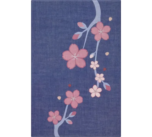Блокнот Moleskine LIMITED EDITION SAKURA LESU08QP060BOX Large 130х210мм обложка текстиль 176стр. линейка твердая обложка подар.кор. синий 2025