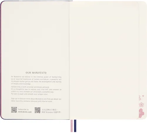 Блокнот Moleskine LIMITED EDITION SAKURA LESU08QP062 Large 130х210мм обложка текстиль 176стр. нелинованный синий 2025 Блокнот Moleskine LIMITED EDITION SAKURA LESU08QP062 Large 130х210мм обложка текстиль 176стр. нелинованный синий 2025