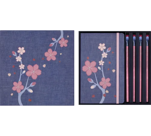 Набор Moleskine Limited Edition Sakura блокнот 2шт/карандаш 4 шт Large Набор Moleskine Limited Edition Sakura блокнот 2шт/карандаш 4 шт Large