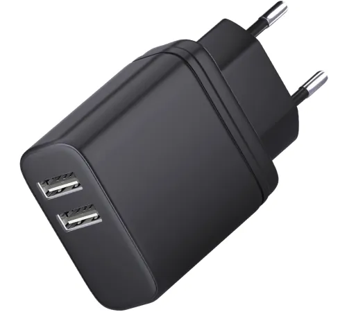 Сетевое зар./устр. BoraSCO 15W 3A 2xUSB универсальное черный (52583) Сетевое зар./устр. BoraSCO 15W 3A 2xUSB универсальное черный (52583)
