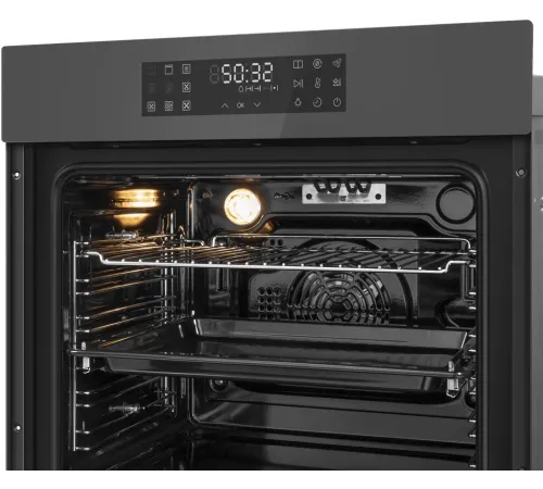 Духовой шкаф Электрический Maunfeld EOEH7614DGR темно-серый