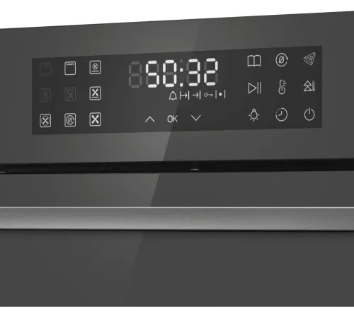 Духовой шкаф Электрический Maunfeld EOEH7614DGR темно-серый