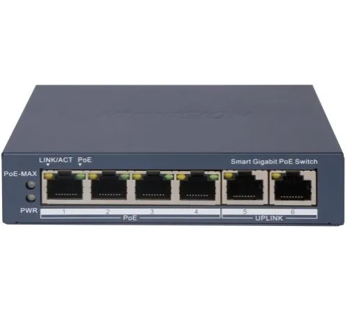 Коммутатор Hikvision DS-3E1506P-EI 8x1Гбит/с управляемый Коммутатор Hikvision DS-3E1506P-EI 8x1Гбит/с управляемый