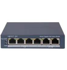 Коммутатор Hikvision DS-3E1506P-EI/M 8x1Гбит/с управляемый