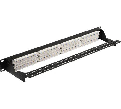 Патч-панель Lanmaster LAN-PPC48U5E 19" 2U 48xRJ45 кат.5E UTP
