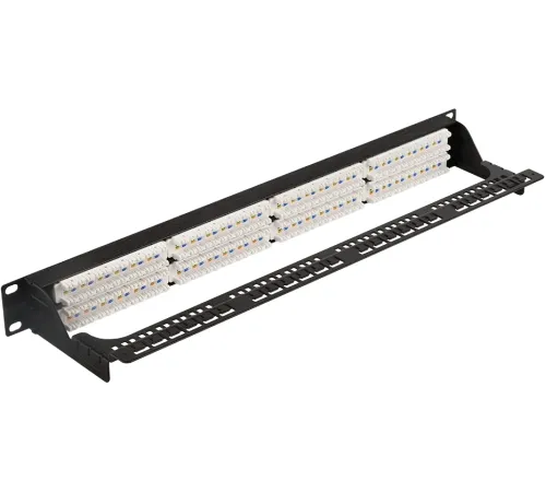 Патч-панель Lanmaster LAN-PPC48U6 19" 1U 48xRJ45 кат.6 UTP