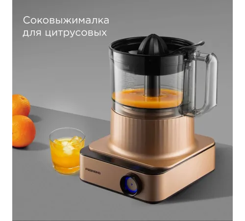 Кухонный комбайн Редмонд FP608 1300Вт бронзовый Кухонный комбайн Редмонд FP608 1300Вт бронзовый
