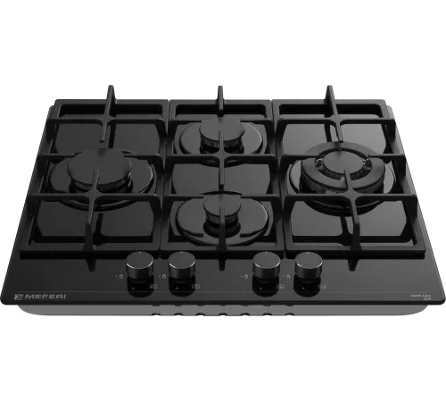 Газовая варочная поверхность Meferi Glass Ultra MGH604 черный Газовая варочная поверхность Meferi Glass Ultra MGH604 черный