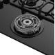 Газовая варочная поверхность Meferi Glass Ultra MGH604 черный