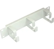 Кабельный органайзер вертикальный Lanmaster TWT-CBW10-ORG-1U-GY кольца 1U шир.:10" (упак.:1шт)