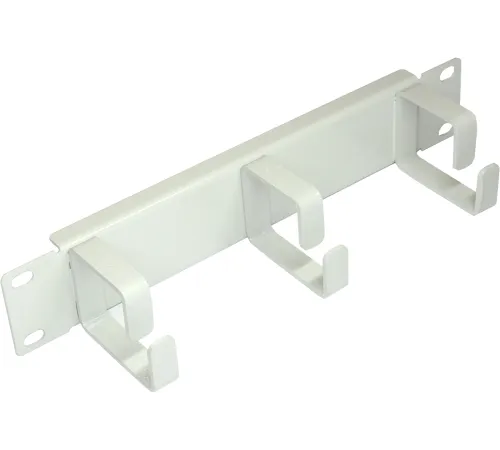 Кабельный органайзер вертикальный Lanmaster TWT-CBW10-ORG-1U-GY кольца 1U шир.:10" (упак.:1шт)