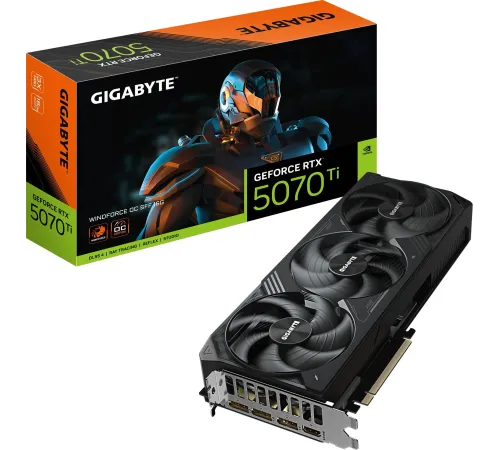Видеокарта Gigabyte PCI-E GV-N507TWF3OC-16GD 1.0 NVIDIA GeForce RTX 5070TI 16Gb 256bit GDDR7 2805/30000 HDMIx1 DPx3 HDCP Ret