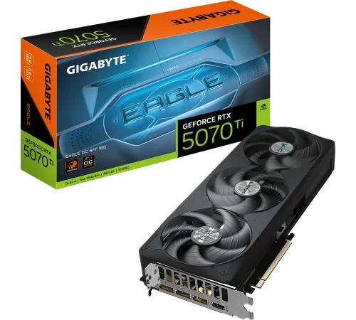 Видеокарта Gigabyte GeForce RTX 5070TI (GV-N507TEAGLE OC-16GD) 1.0 NVIDIA 16Gb Видеокарта Gigabyte GeForce RTX 5070TI (GV-N507TEAGLE OC-16GD) 1.0 NVIDIA 16Gb