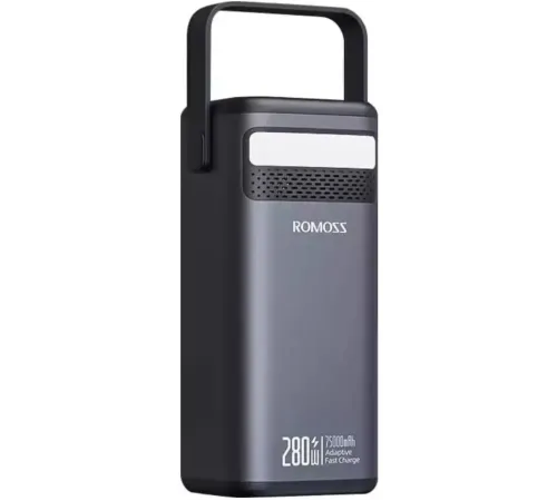 Мобильный аккумулятор Romoss PMT75 75000mAh 280W 5A черный (1746779) Мобильный аккумулятор Romoss PMT75 75000mAh 280W 5A черный (1746779)