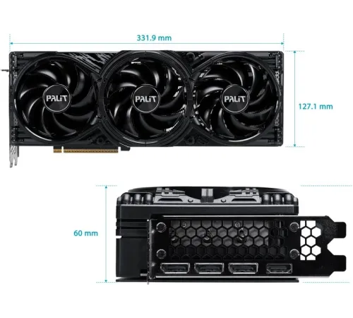 Видеокарта Palit PCI-E RTX5070Ti GAMINGPRO OC NVIDIA GeForce RTX 5070TI 16Gb 256bit GDDR7 2295/30000 HDMIx1 DPx3 HDCP Ret Видеокарта Palit PCI-E RTX5070Ti GAMINGPRO OC NVIDIA GeForce RTX 5070TI 16Gb 256bit GDDR7 2295/30000 HDMIx1 DPx3 HDCP Ret