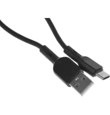 Кабель BoraSCO 38515 USB (m)-USB Type-C 1м черный коробка