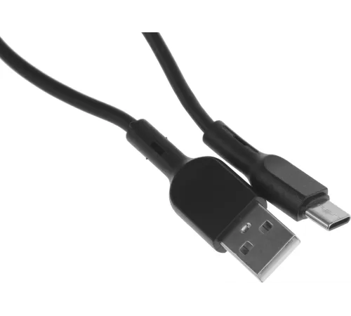 Кабель BoraSCO 38515 USB (m)-USB Type-C 1м черный коробка Кабель BoraSCO 38515 USB (m)-USB Type-C 1м черный коробка