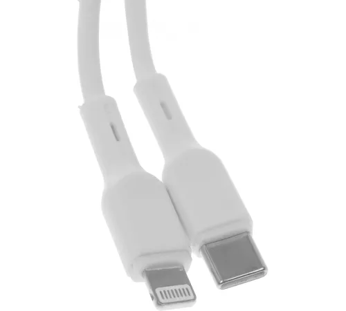 Кабель BoraSCO 52549 USB Type-C (m)-Lightning (m) 3м белый коробка Кабель BoraSCO 52549 USB Type-C (m)-Lightning (m) 3м белый коробка