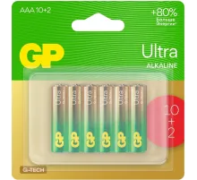 Батарея GP Ultra 24AUA21-2CRSBC12 AAA (12шт) блистер