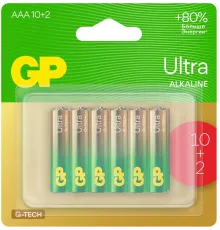 Батарея GP Ultra 24AUA21-2CRSBC12 AAA (12шт) блистер