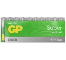 Батарея GP Super Alkaline 24AA21-2CRSWC20 AAA (20шт) спайка