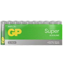Батарея GP Super Alkaline 24AA21-2CRSWC20 AAA (20шт) спайка
