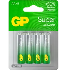 Батарея GP Super Alkaline 15AA21-2CRSBC8 AA (8шт) блистер