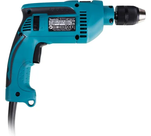 Дрель ударная Makita HP1641K 680Вт патрон:быстрозажимной реверс (кейс в комплекте) Дрель ударная Makita HP1641K 680Вт патрон:быстрозажимной реверс (кейс в комплекте)