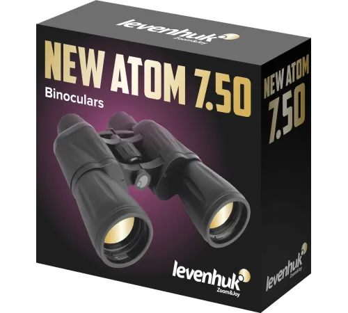 Бинокль Levenhuk 7-7x 50мм Atom черный (84619) Бинокль Levenhuk 7-7x 50мм Atom черный (84619)